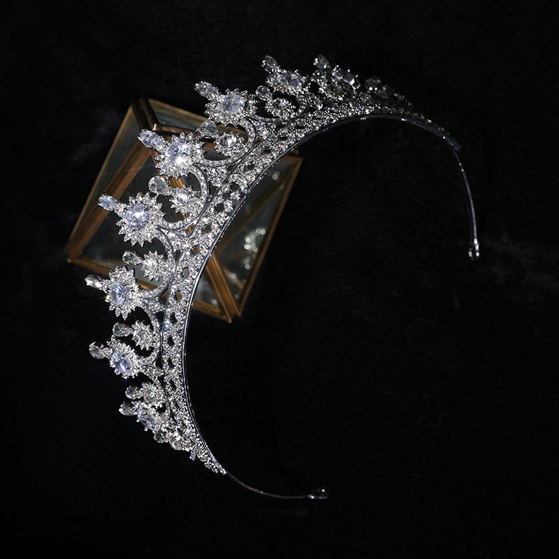 Zircon Crown Headband - Wedding Hair Accessory