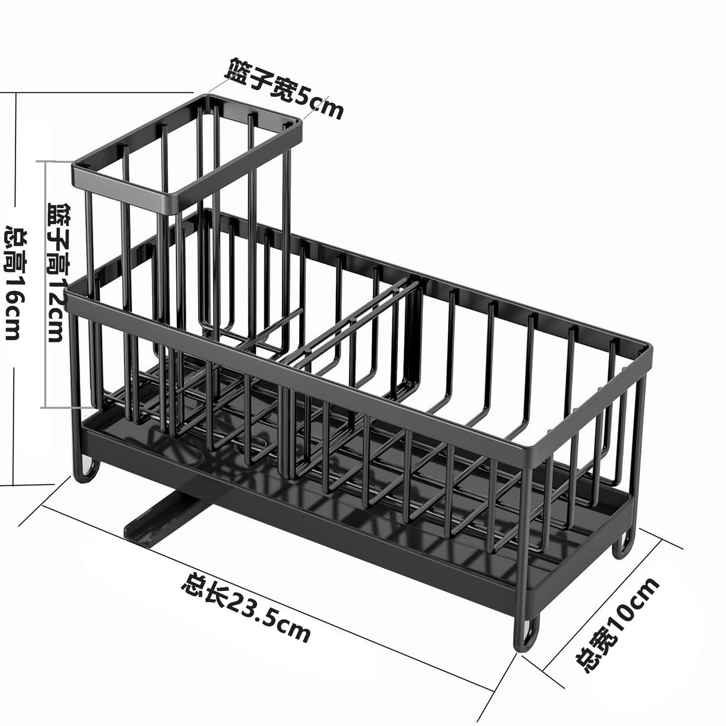 Stainless Steel Sponge and Cloth Storage Rack for Kitchen