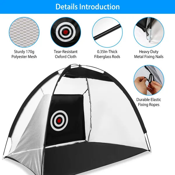 Golf Hitting Net - 78.7x39.4x55.1in Portable Practice Aid