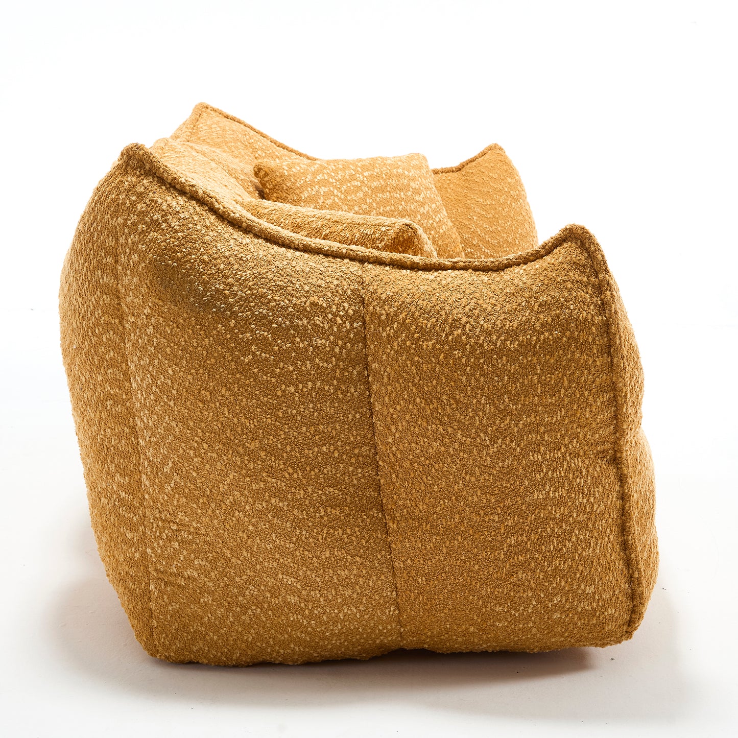 Yellow Beanbag Chair with Foam Core for Comfort & Relaxation