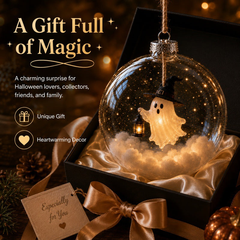 Holiday Christmas Tree Ornament Plastic Transparent Ball Set with Light - Multiple Colors