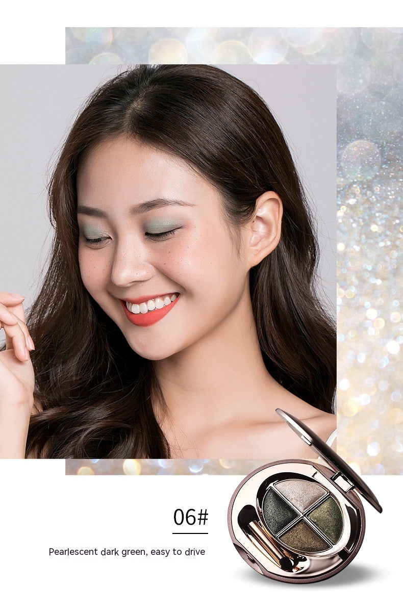 Colorful Eyeshadow Palette with Shimmering Powder Waterproof Glitter - 8.5g