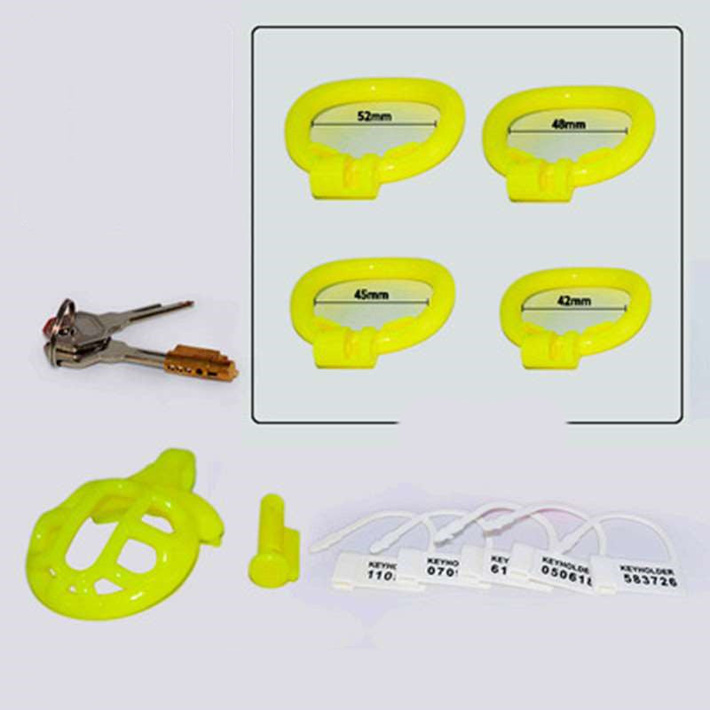 Men's Turtle-Shaped Resin Chastity Lock with Multiple Color Options