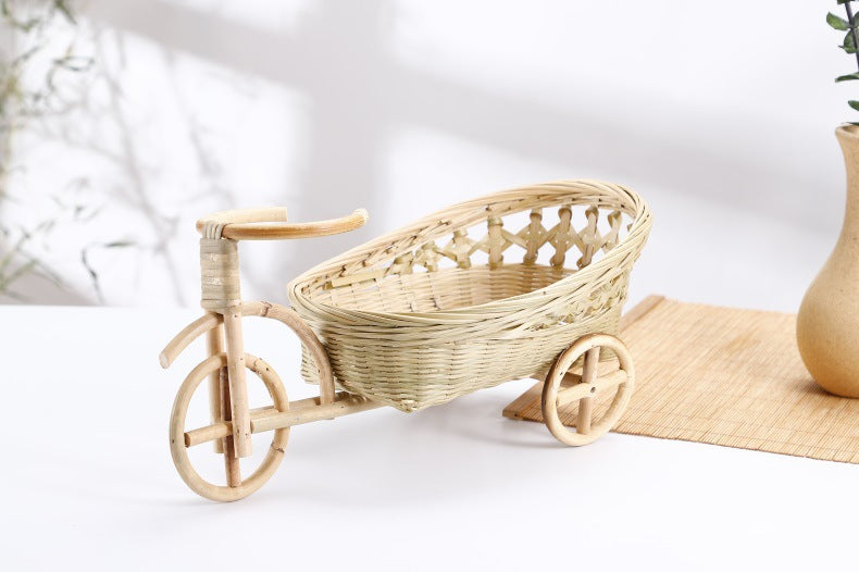 Handmade Bamboo Vegetable Basket for Kitchen & Garden - Multiple Styles
