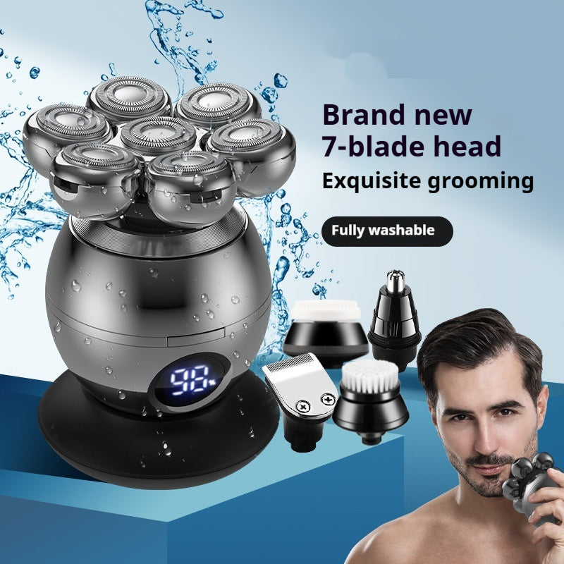 Rechargeable Electric Razor Set with 4 Combs