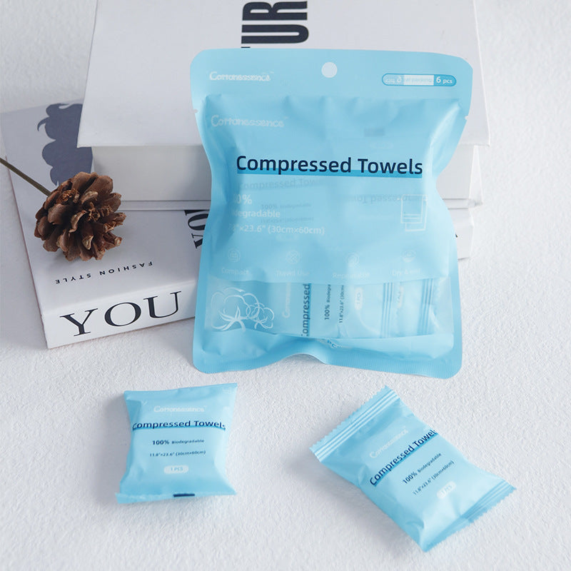 Disposable Compression Towels - Travel, Home & Spa Use, Multiple Colors