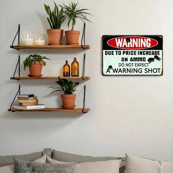 Metal Tin Wall Decoration - 20 cm x 20 cm