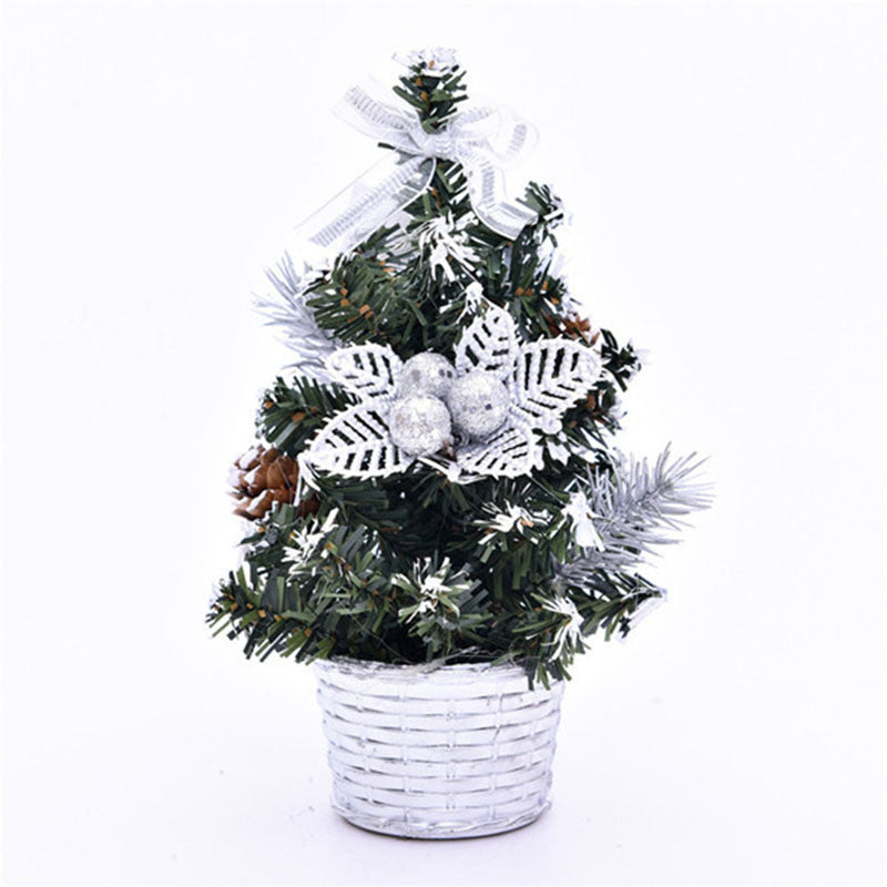 Mini Christmas Tree LED Lights Decoration - PVC Desktop Ornaments