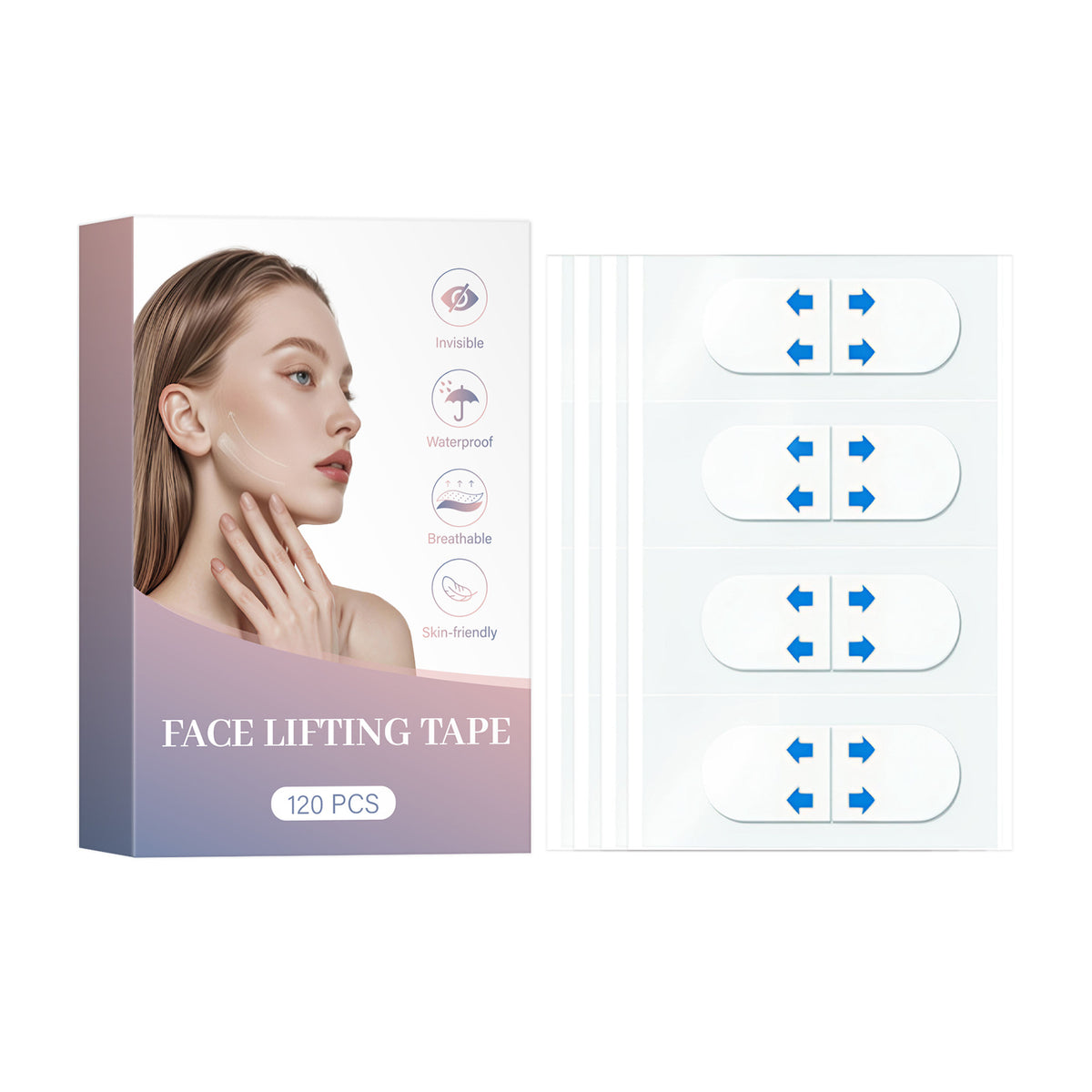 V-Face Lifting Stickers - 120 Pack