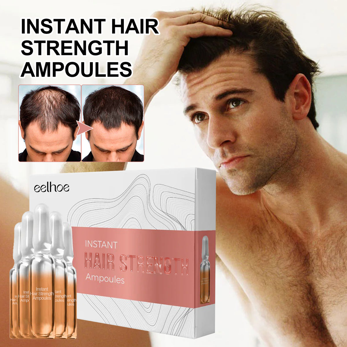Hair Root Ampoule Set - Strengthening Hair Care 7 Pieces