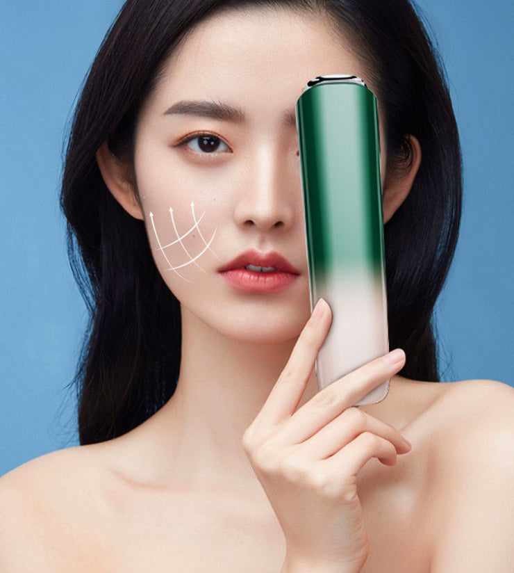 Electronic Facial Care Device for Home Use, USB & Green Gradient