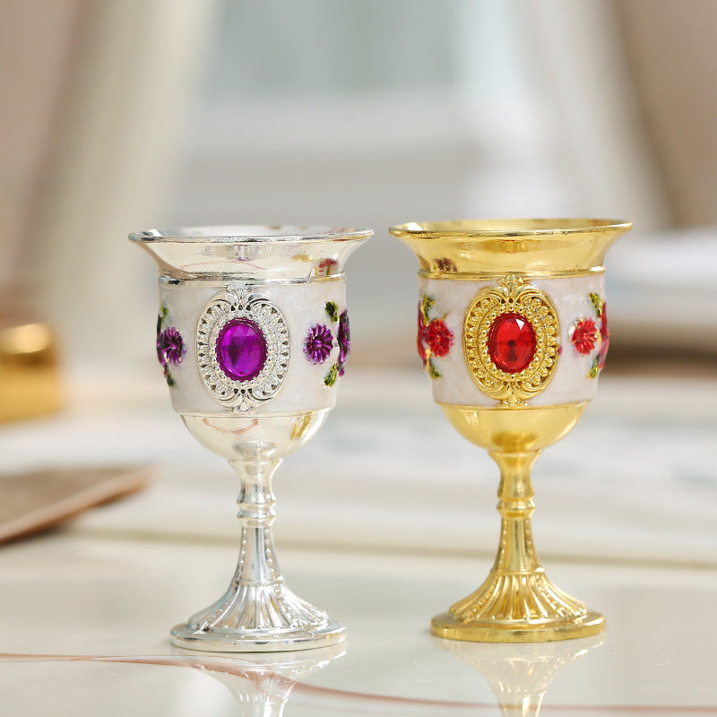 European Style Shot Glass Tin Goblet - Metal Liquor Glass with Capacity 1-100ML