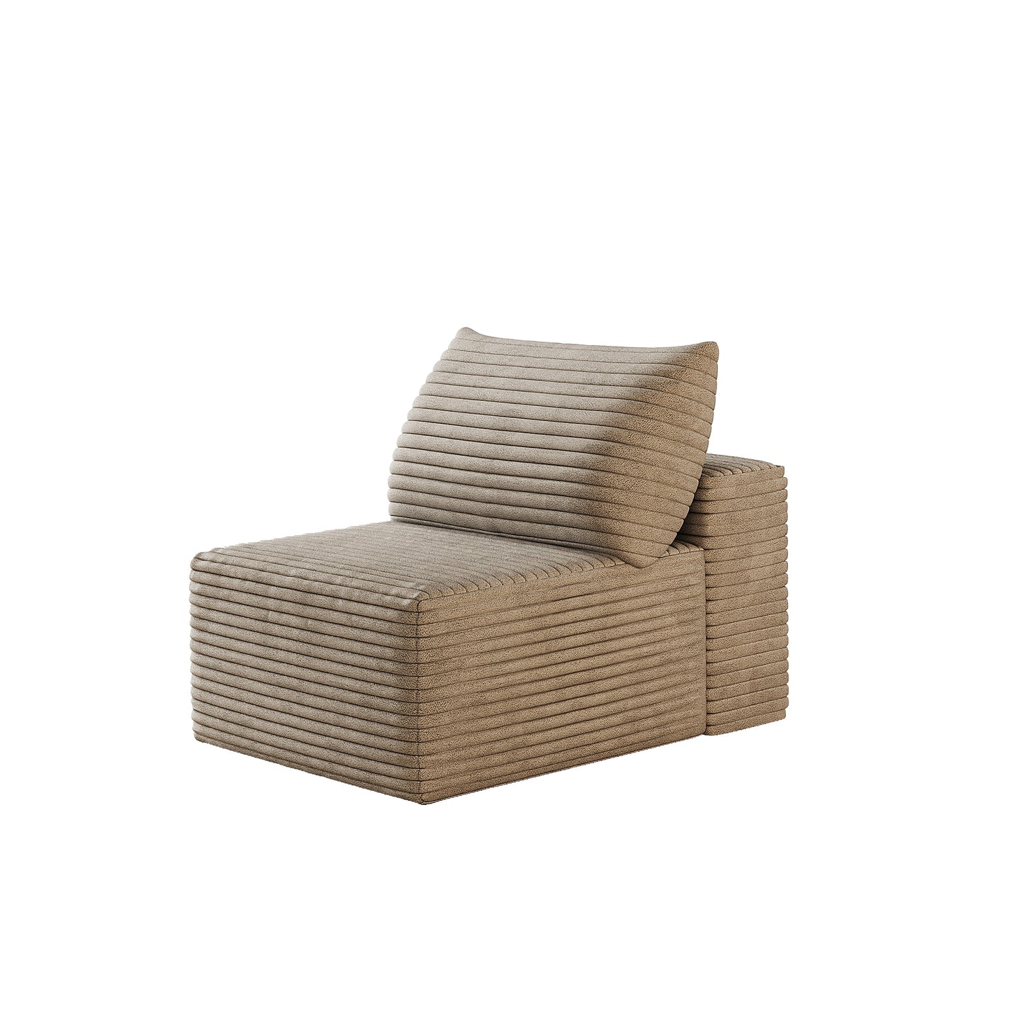 Single Seat Sofa in Camel Corduroy - Y159-1S