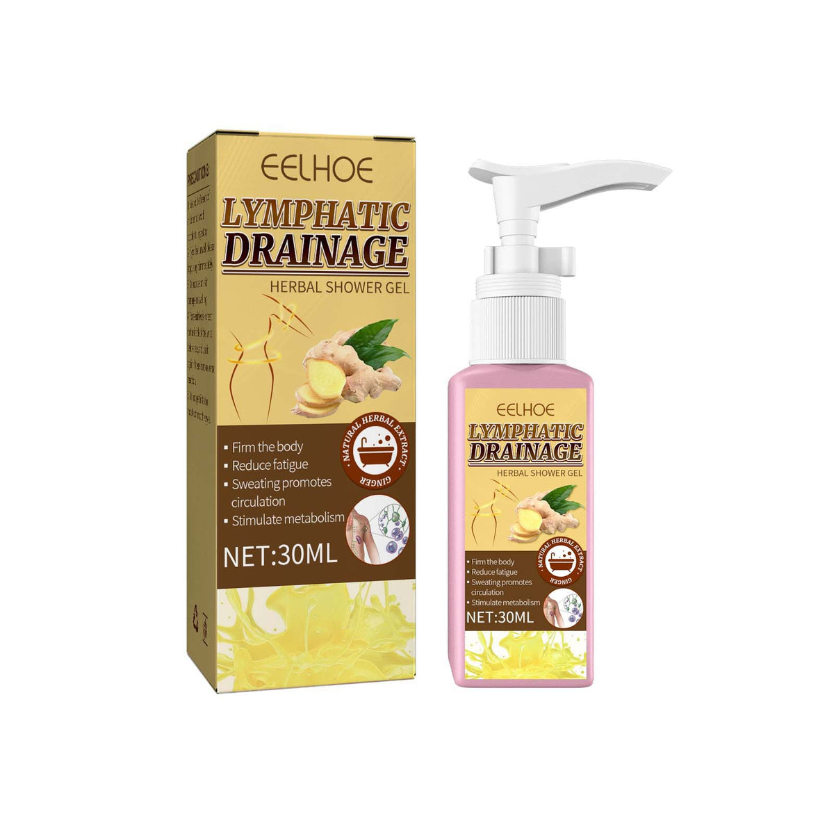 Gentle Ginger Body Wash - Soft Cleansing Shower Gel 30ml