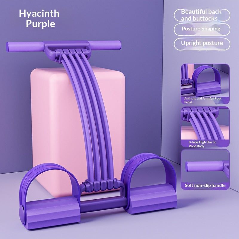 Adjustable Foot-Operated Resistance Trainer for Fitness & Massage