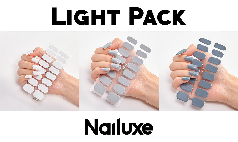 Solid Color Nail Art Wraps - 16 Piece Adhesive Nail Stickers Set