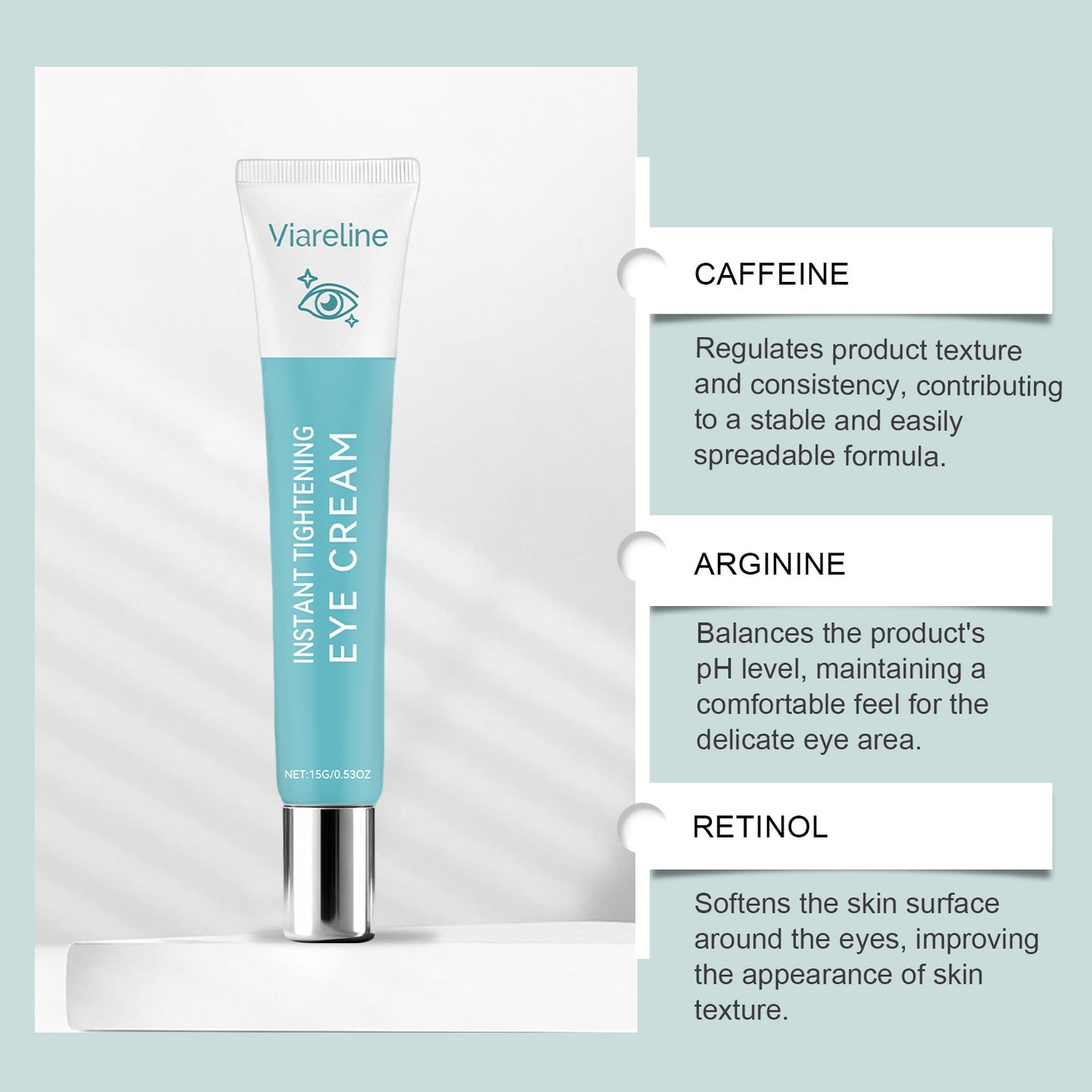 Eye Moisturizing and Firming Cream - 15g Anti-Aging Facial Care