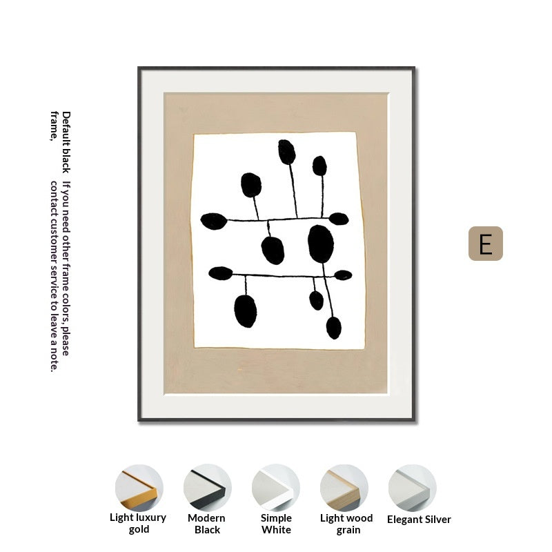 Nordic Light-Luxury Wall Art in Black and White Lines - Modern Minimalist Canvas Decor