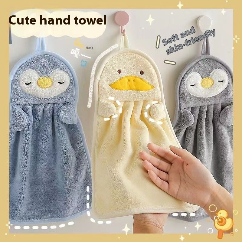 Cute Hanging Hand Towel for Kitchen - Lint-Free Household Decor