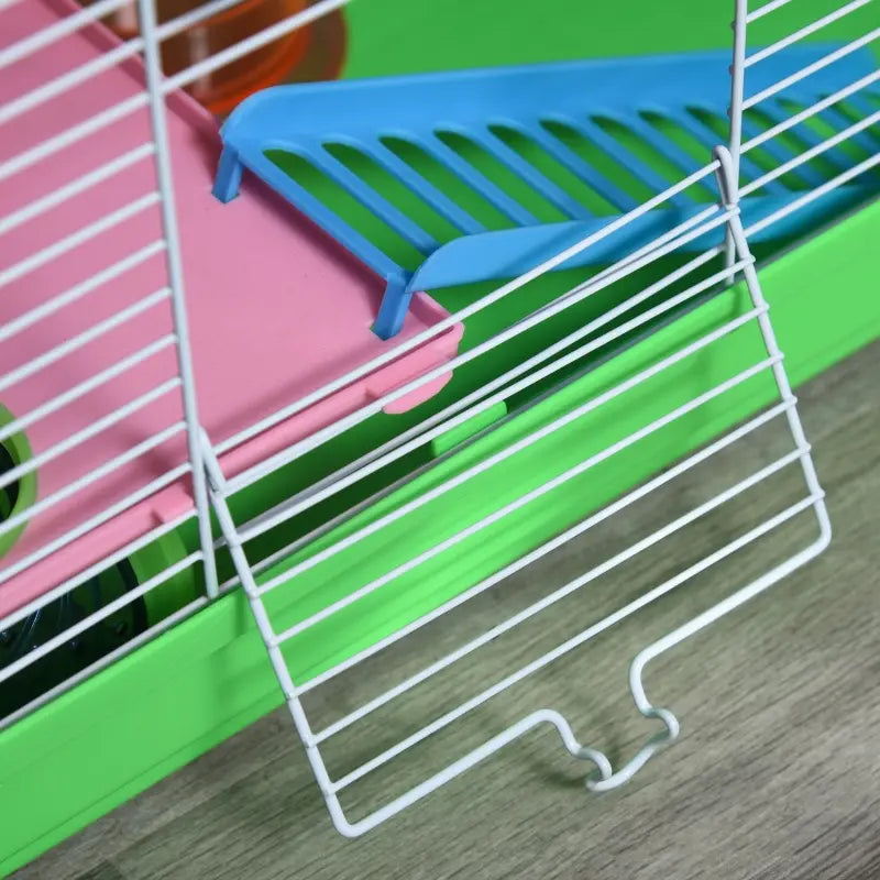 5-Tier Hamster Cage with Exercise Wheels & Tunnels - Portable Animal Habitat