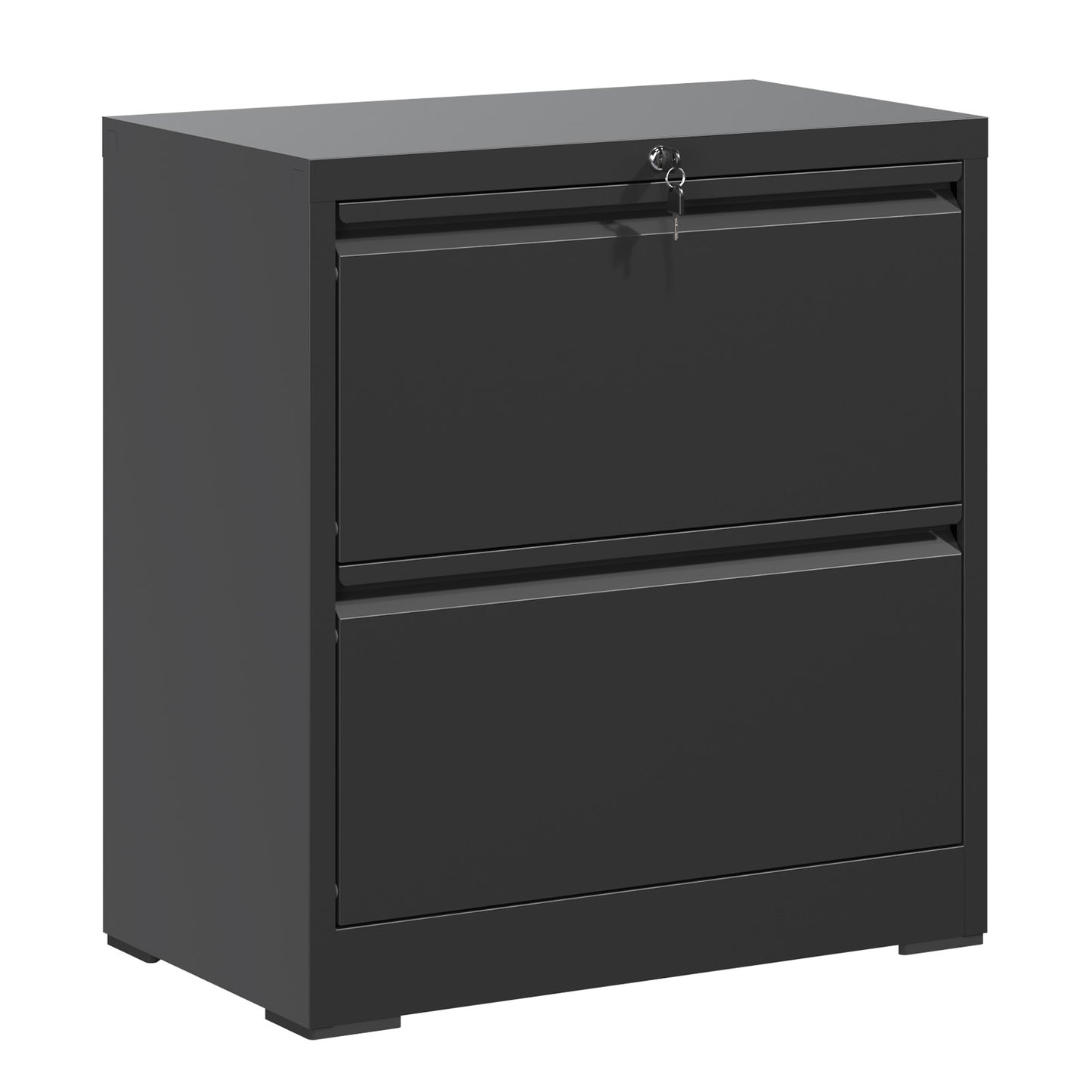 2 Drawer Lateral File Cabinet With Lock, Metal Filing For Home