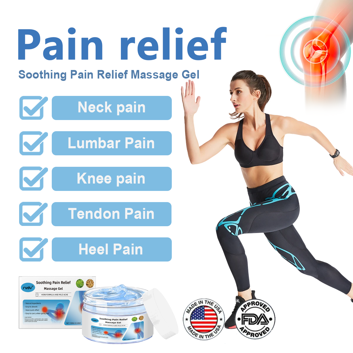 Joint Care Massage Gel for Muscle and Joint Relief - Soothing Herbal Formula