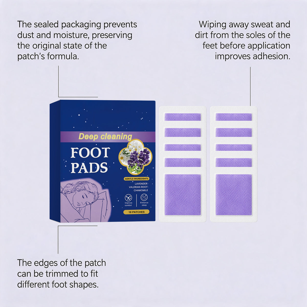 Sleep Care Foot Patches - 10 Pieces