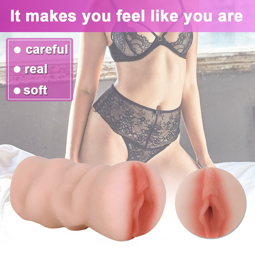 Realistic Male Masturbator Cup - Flesh Stroker Toy for Men