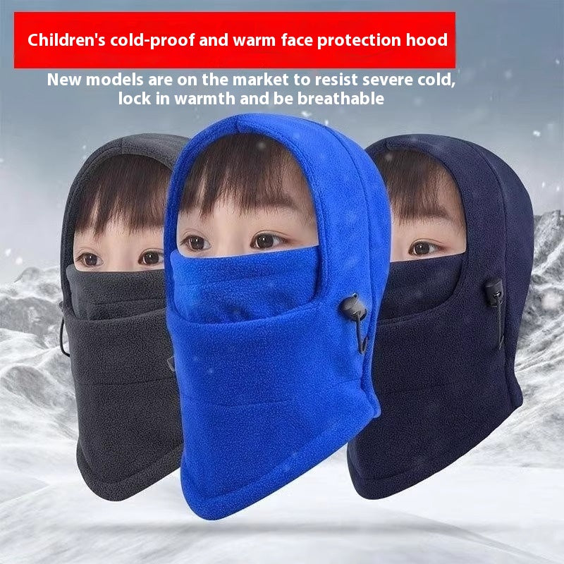 Children's Polar Fleece Thermal Wind Mask - All Match, Warm & Trendy for Kids