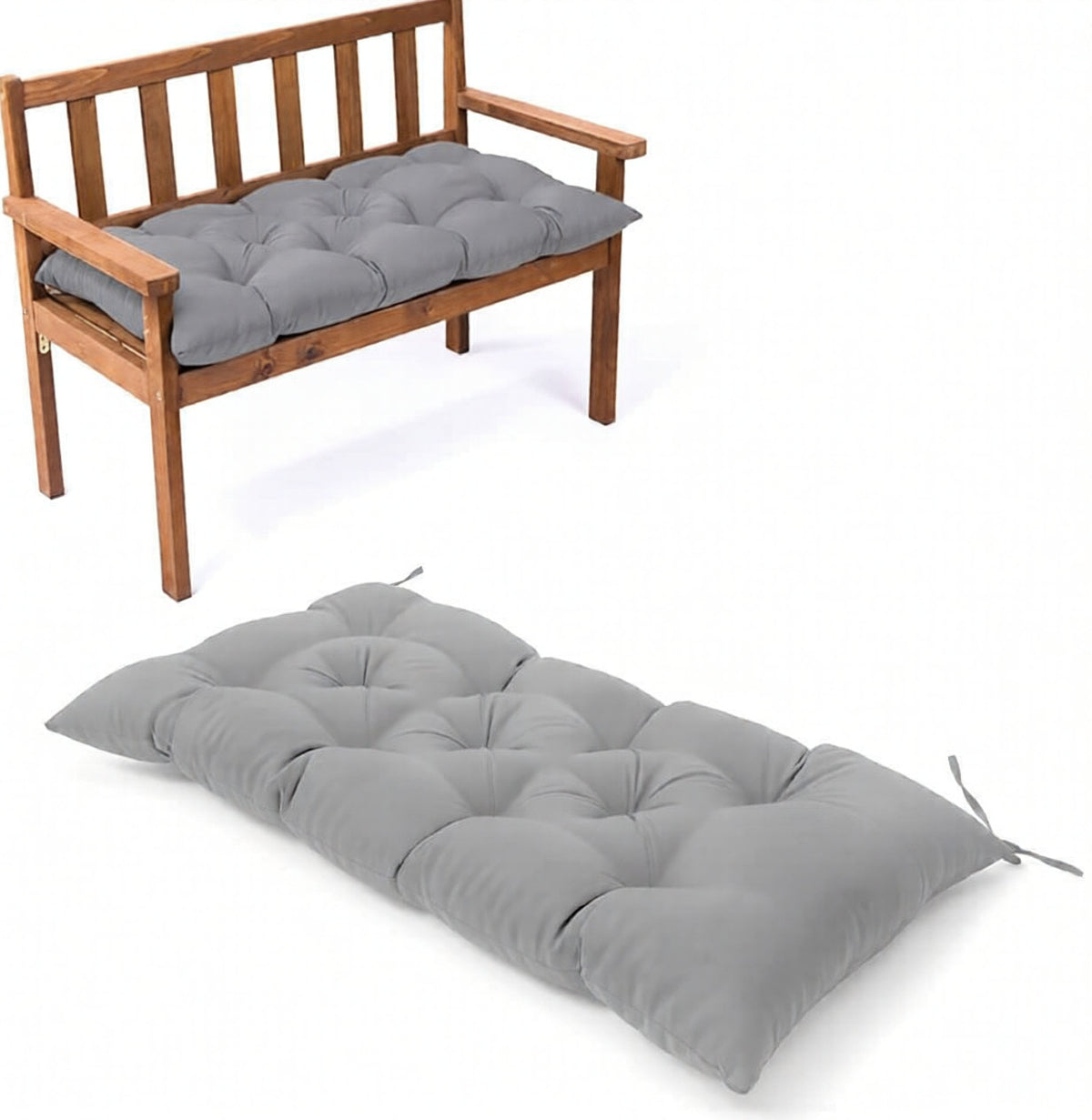 Outdoor Waterproof Sun-Resistant Bench Seat Cushion - Pack of 1 or 2