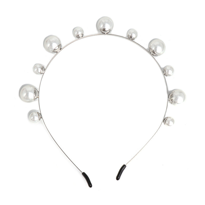 Women's Gem-Inlaid Headband with Gold Plating