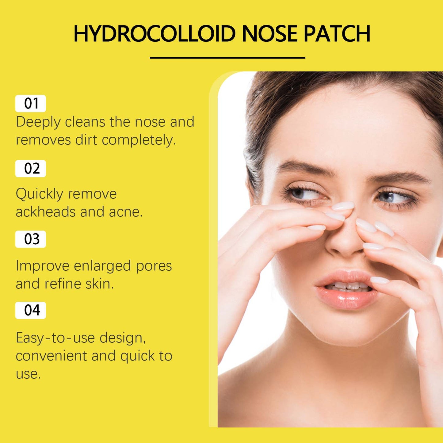 Hydrocolloid Nose Patch for Blackhead Removal & Pore Cleaning