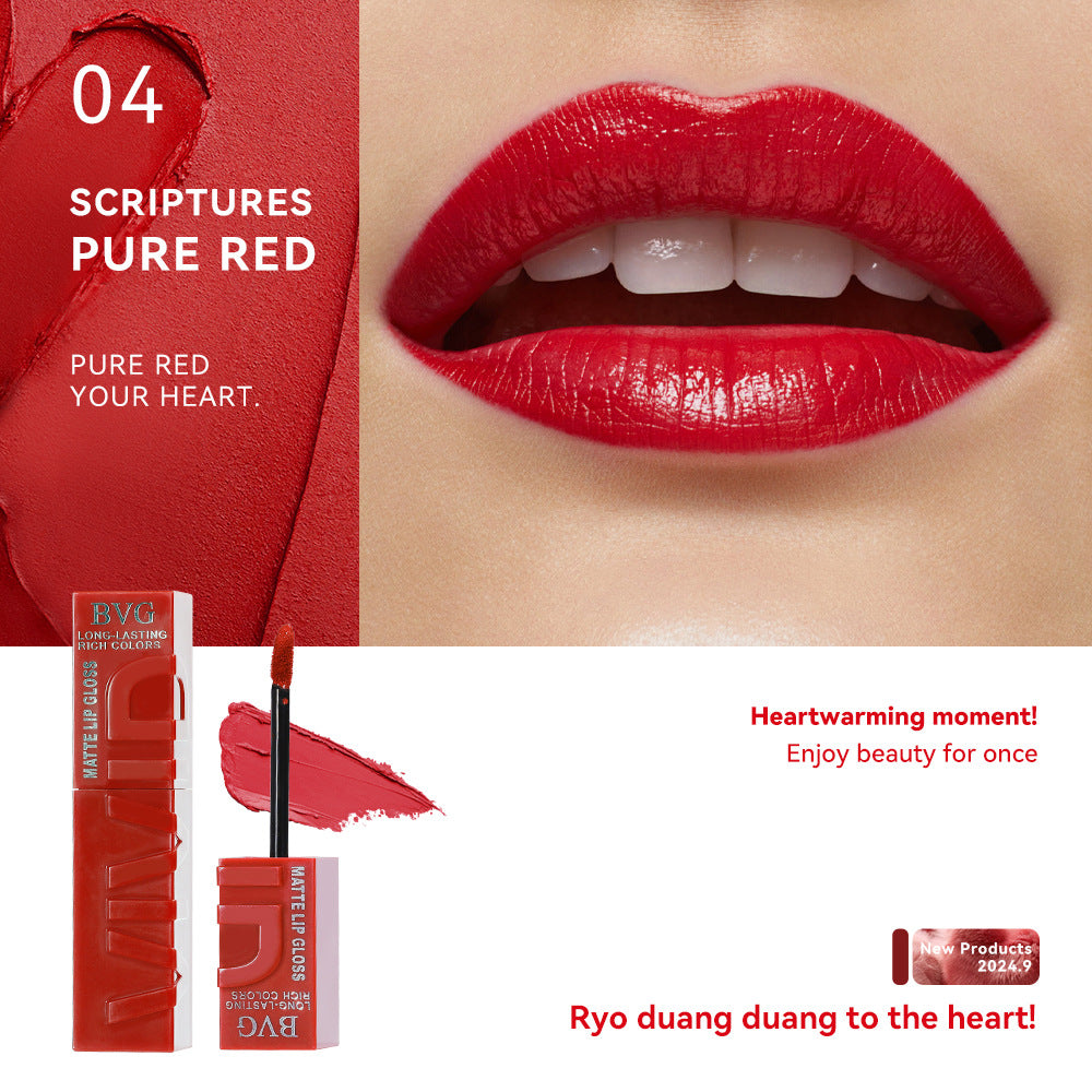 Matte Lip Lacquer Set - Non-Fading Moisturizing Lip Gloss Collection