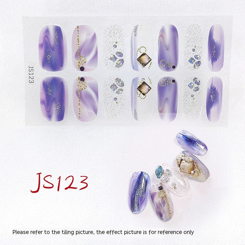 3D Crystal Nail Art Sticker Set - Crystal Glass Nail Film for Manicure