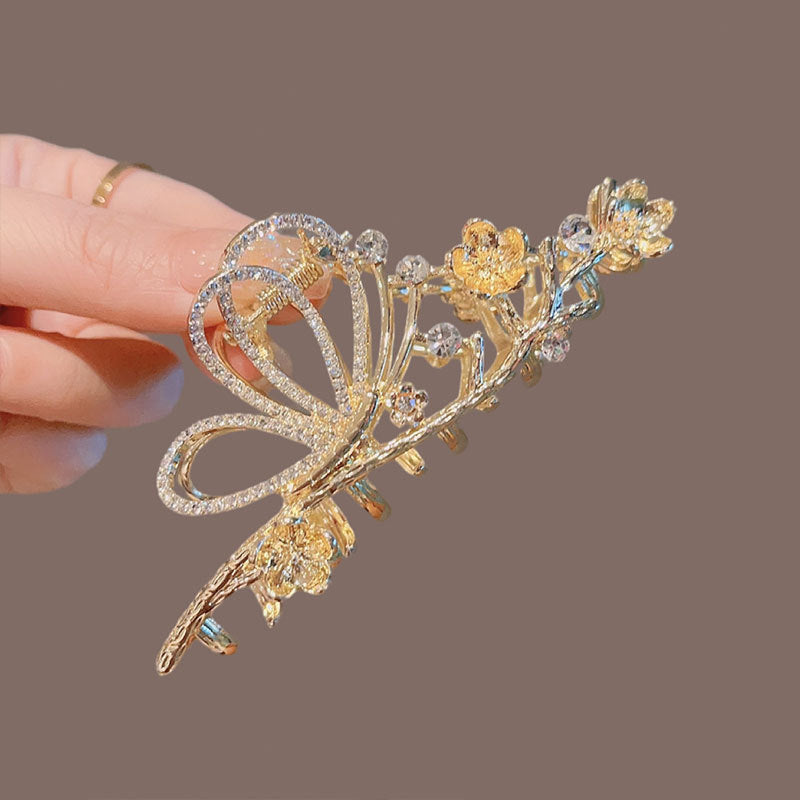 Women's Shark Clip Hair Accessory - Champagne Gold