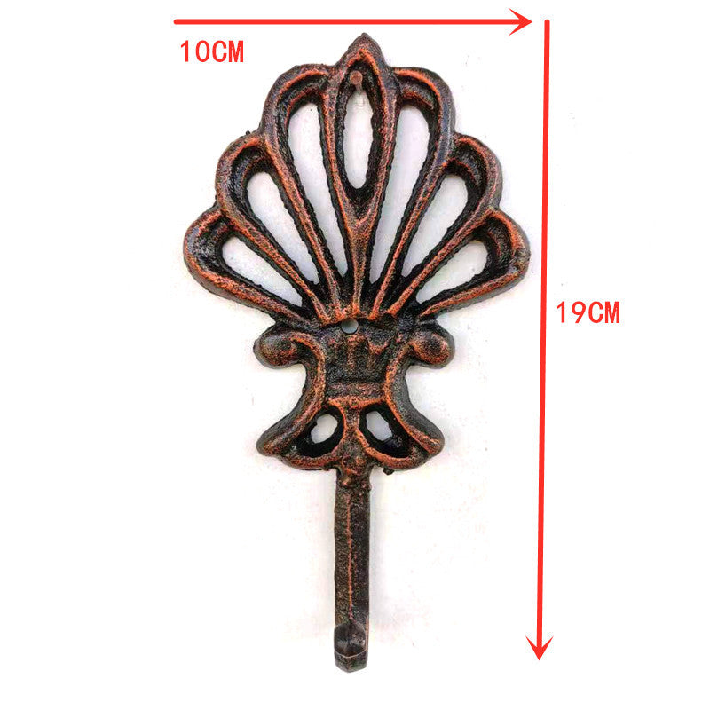 European Style Retro Metal Wall Hook Set Outdoor Garden Decor