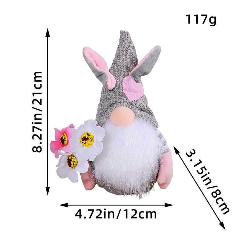 Easter Faceless Doll Gift Set Small Decor for Holiday Celebrations
