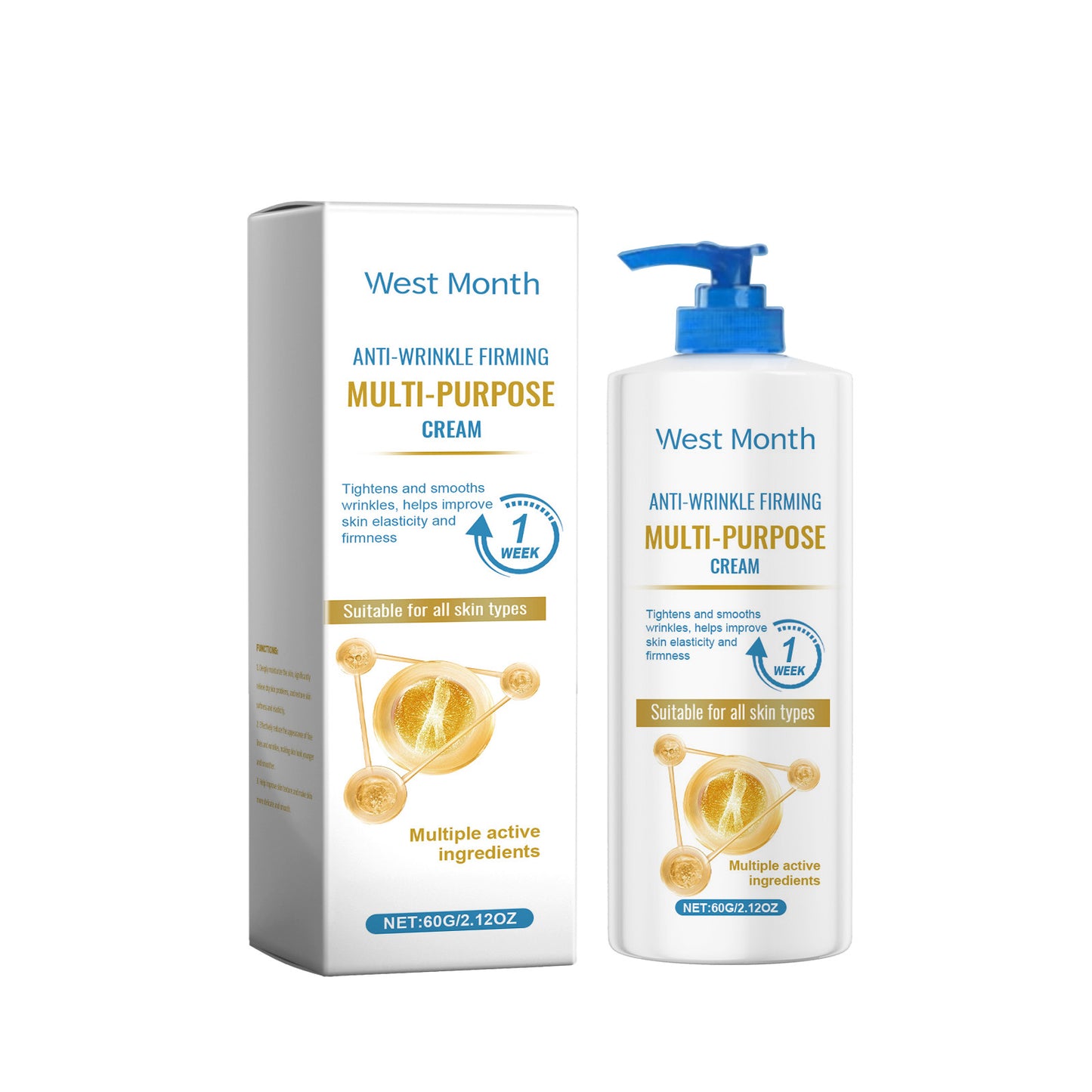 Skin Firming Body Cream with Coffee Extract & Panthenol for Elasticity