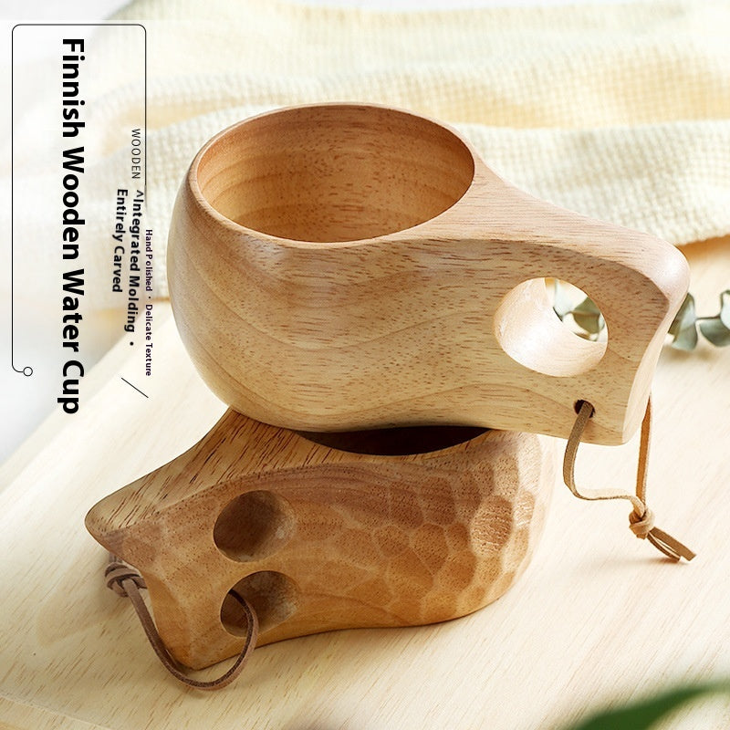 Wooden Coffee Cup with Large Capacity for Breakfast & Milk - Multiple Variants