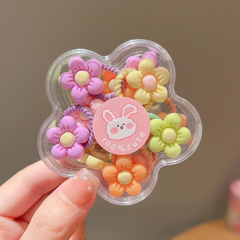 Children's Cute Baby Hair Rope Headband - Highly Elastic, No Hurt, 20PCs Set