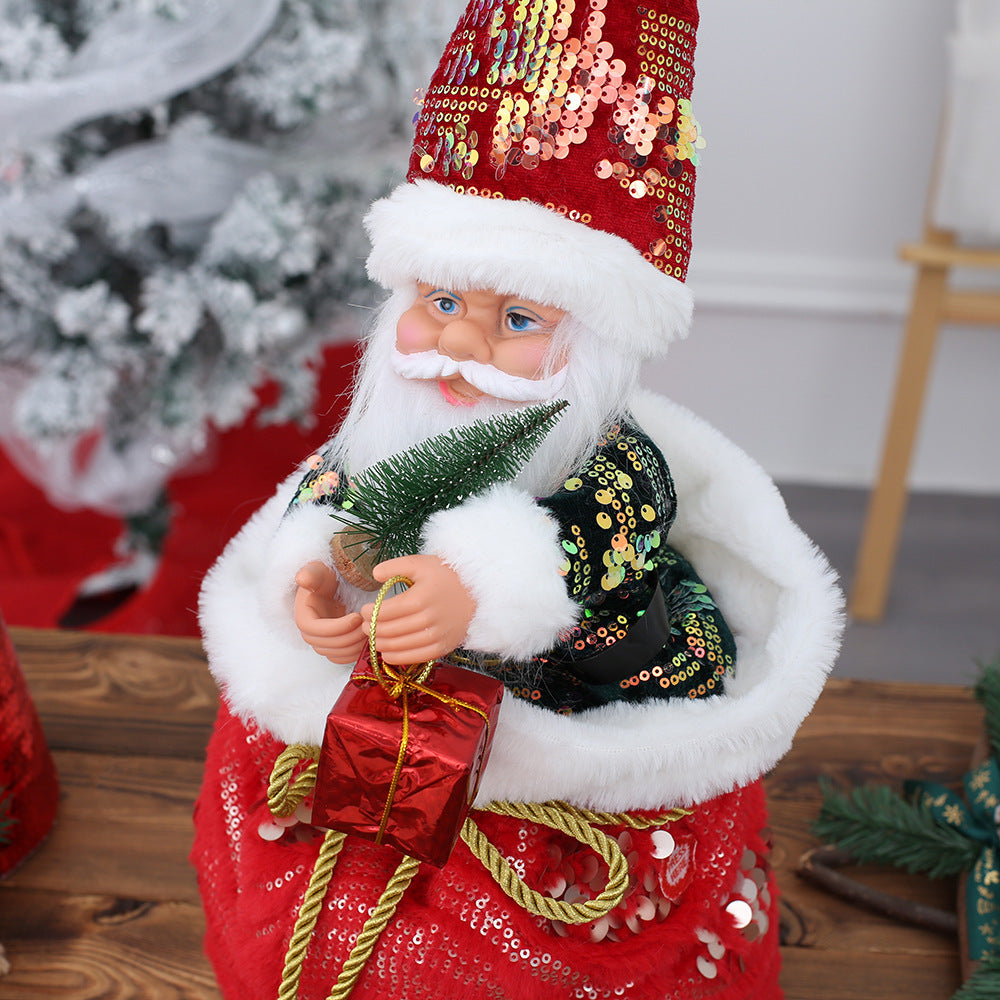 Musical Dancing Santa Claus Christmas Decoration - Desktop Ornament