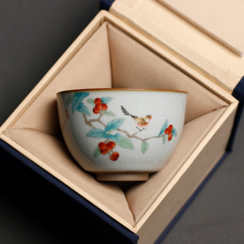 Ceramic Tea Cup Set - Multiple Colors & Designs for Gongfu Tea