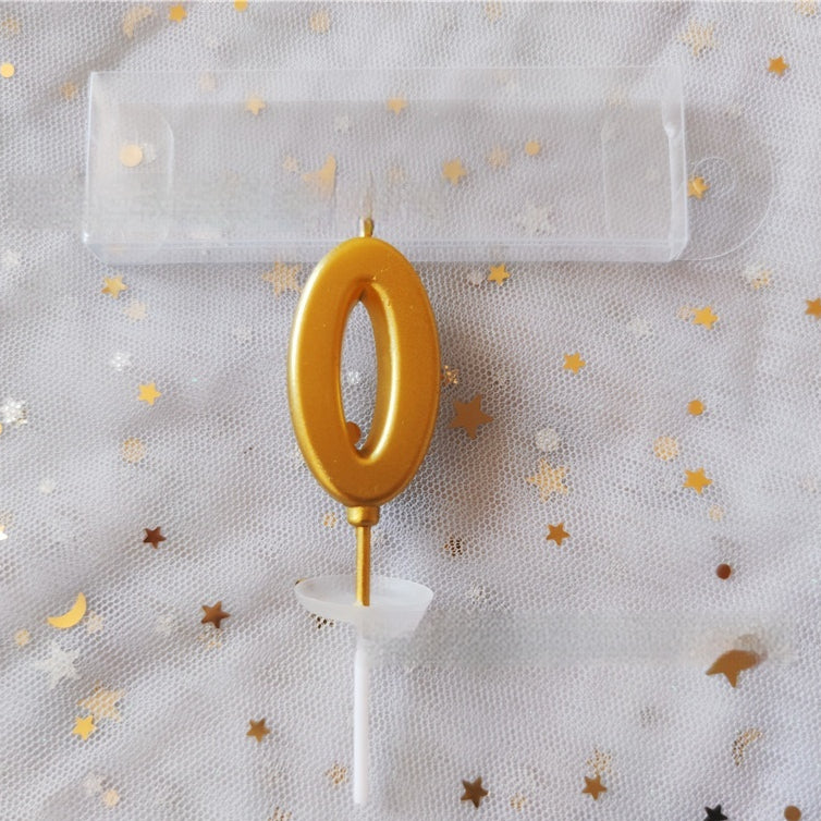 Digital Number Cake Candles Set for Birthday Baking Decoration - 50pcs