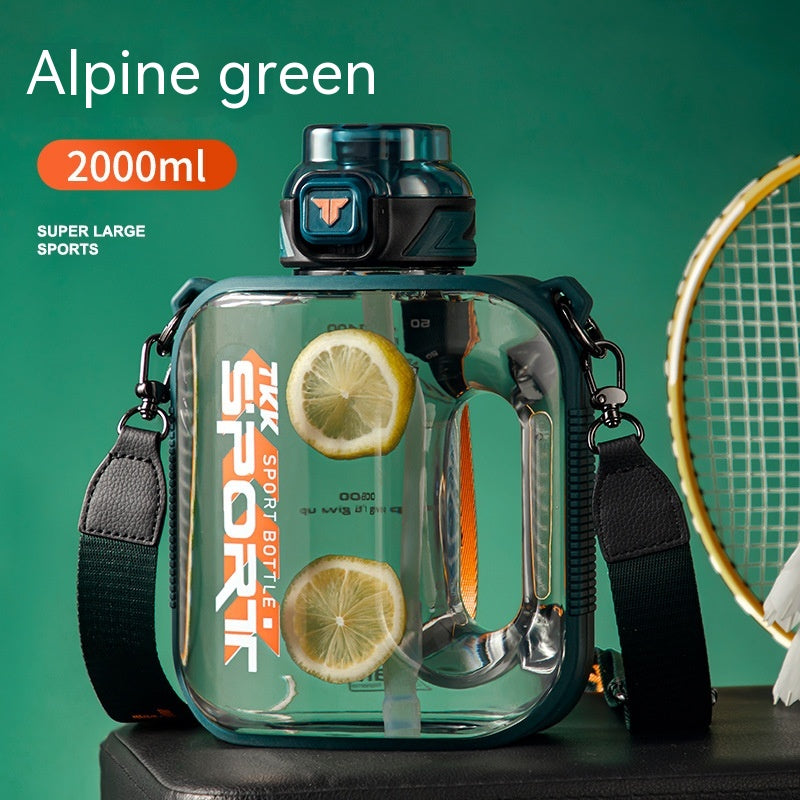 Large Capacity Water Bottle for Outdoor Sports - High Temperature Resistant, Portable Barrel