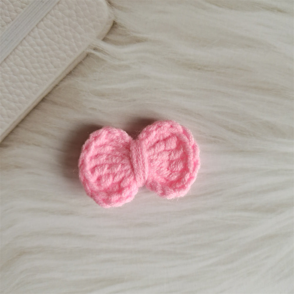 Wool Hair Bow Hairpin Handmade Hair Accessory for Women and Kids