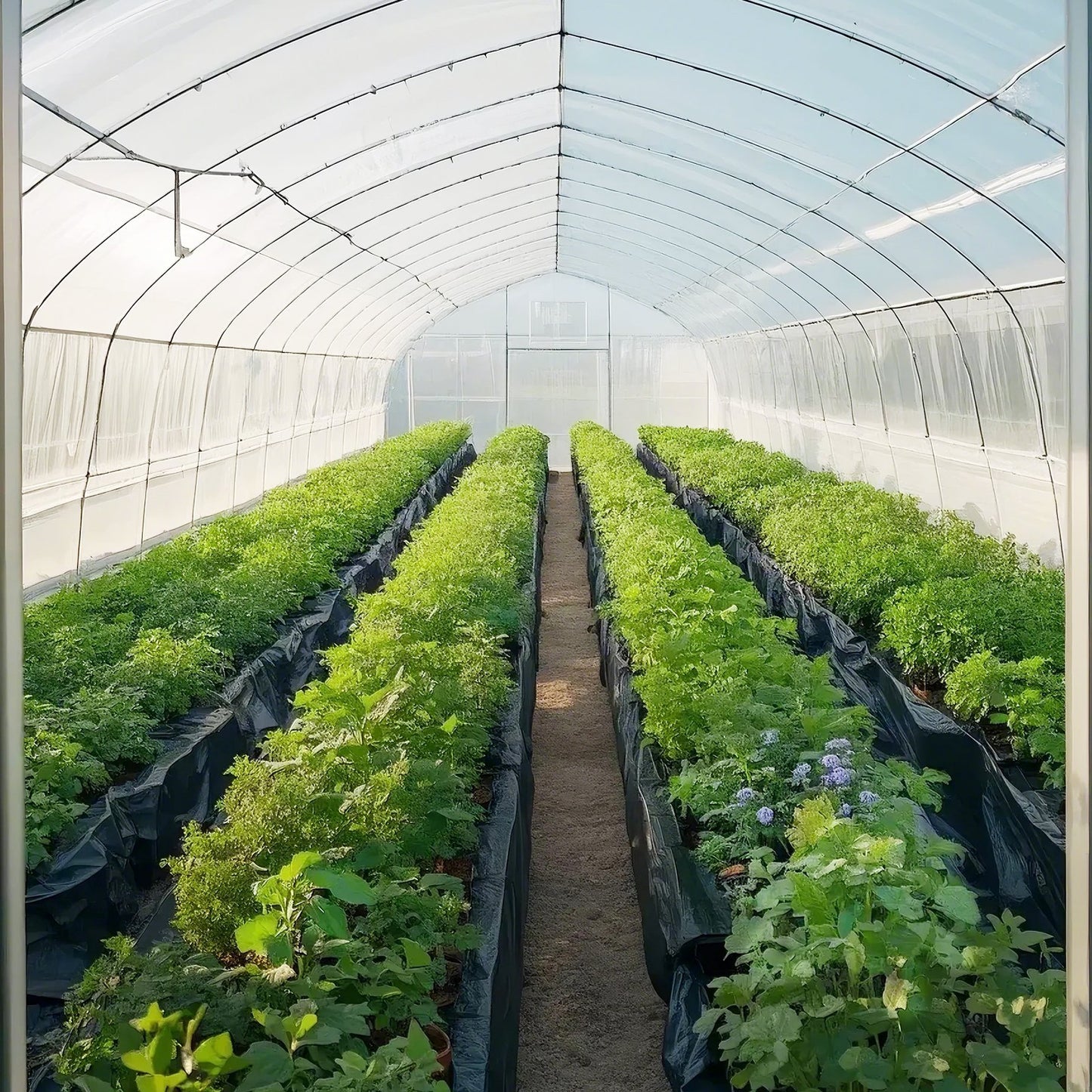Heavy Duty Plastic Sheeting Roll 5x100 Ft, 10 Mil Thick Drop Cloth for Construction & Garden Black