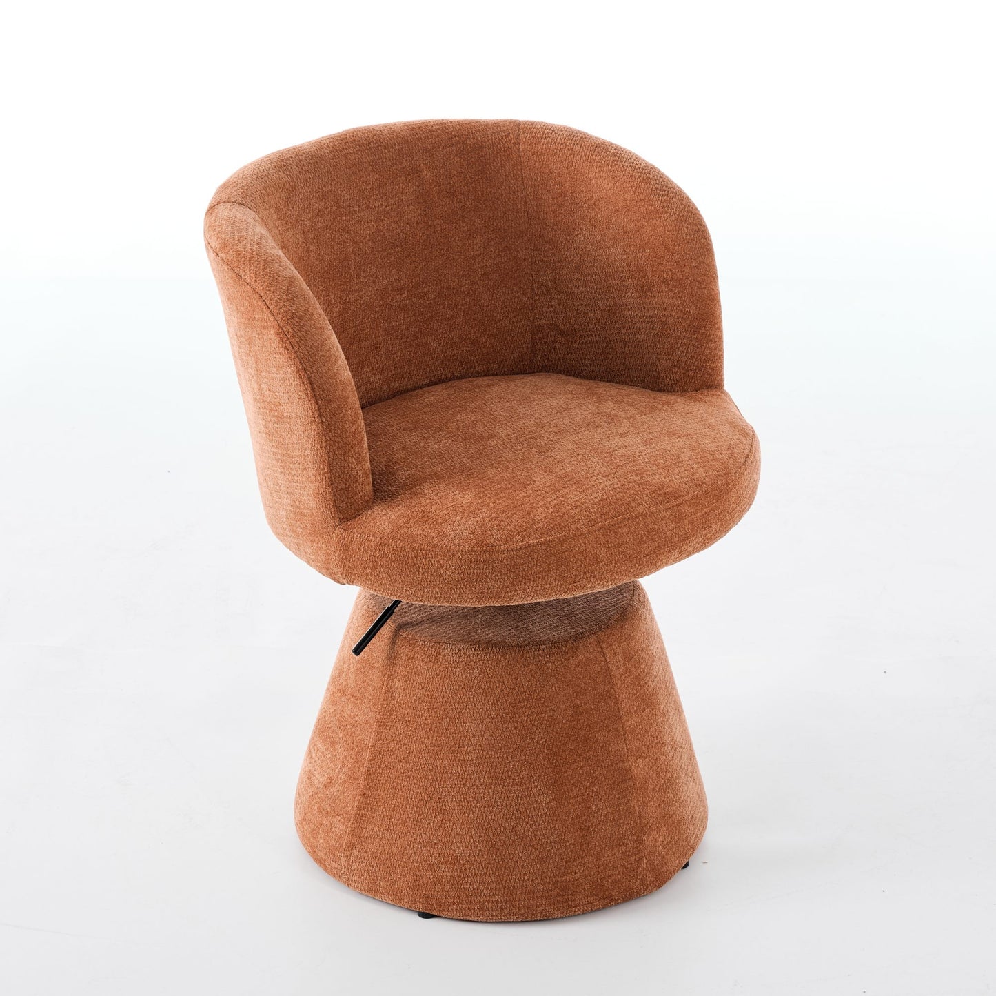 Adjustable Height 360 Swivel Bar Stool, Modern Chenille Upholstered