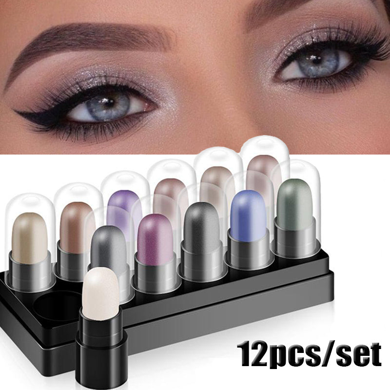 Waterproof Eye Shadow Pen Set - Non-Smudging, Long-Lasting Makeup Trays
