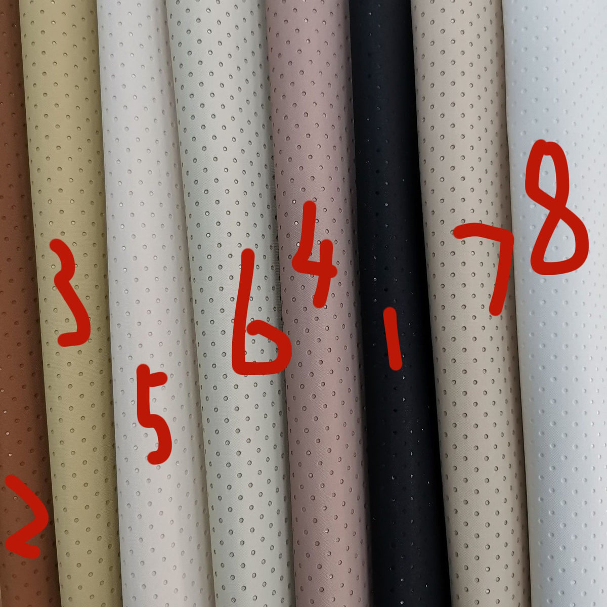 Breathable Artificial Leather for Car Seats - PU Faux Leather Fabric