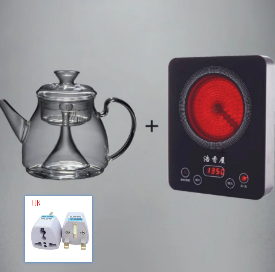 Large Capacity Glass Steam Teapot for Home Brewing - 1.5L